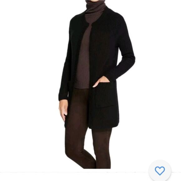 J. McLaughlin Sweaters - J mclaughlin Lana 100% wool  open front ribbed cardigan size medium